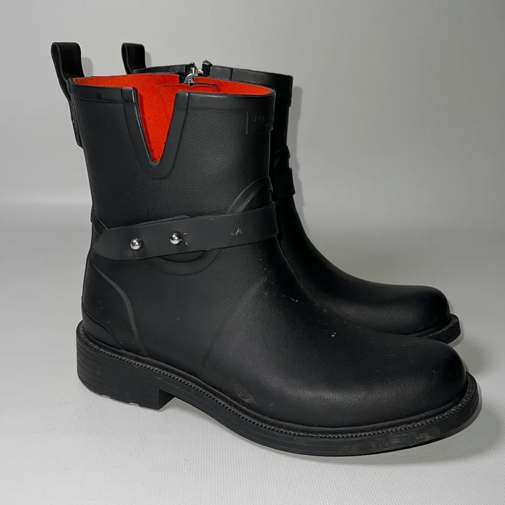Rag & Bone Rubber Moto Booties - sz 37